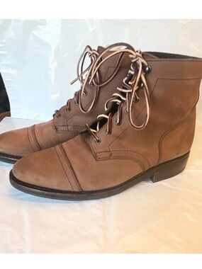 Thursday Boot Co Captain Adobe Boots Size 9.5 Leather CapToe Excellent Condition